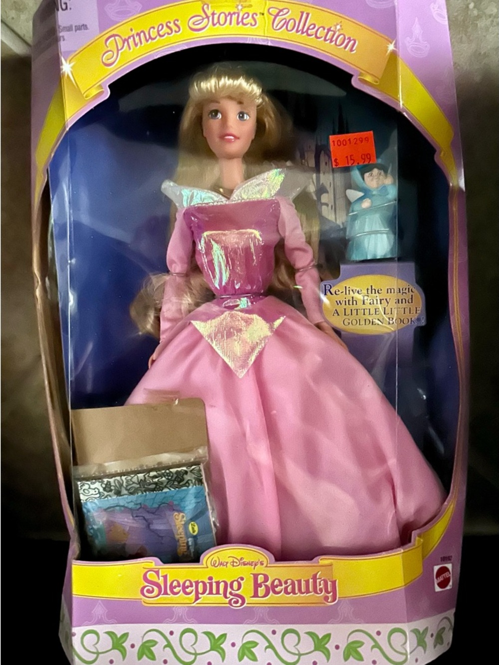 Mattel Disney Sleeping Beauty Barbie Doll 1997 18192 Princess Stories Collection
